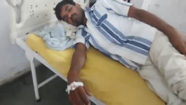 रामपुर: थाना पटवाई क्षेत्र के नए गांव में एक व्यक्ति मजदूरी पर घर का लिंटर खोला था अचानक गिरकर घायल हुआ जिला अस्पताल में भर्ती उ