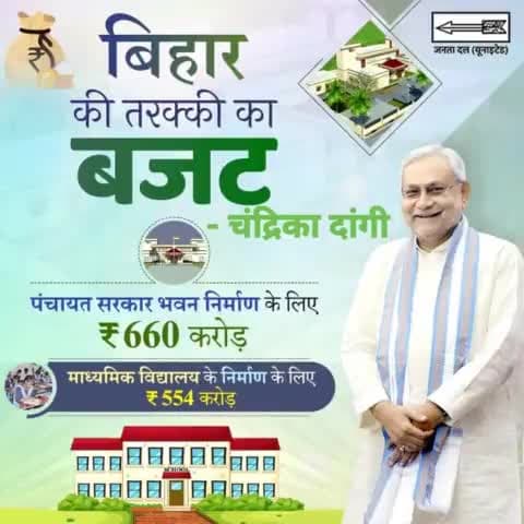 बिहार की तरक्की का बजट

 #JDU #NitishKumar
 #BadhtaBihar #budget
