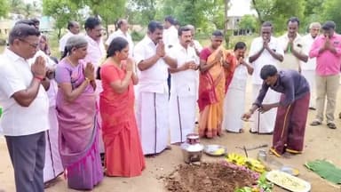 கிருஷ்ணராயபுரம்: பிள்ளாபாளையம் ஊராட்சிகளில் ₹.43.39 லட்சம் மதிப்பிலான நலத்திட்ட பணிகளை பூமி பூஜையிட்டு துவக்கி வைத்த MLA இரா.மாணிக்கம்