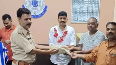 सरई: बरगवां थाने में स्थानांतरित पुलिस कर्मियों को दी गई भावभीनी विदाई