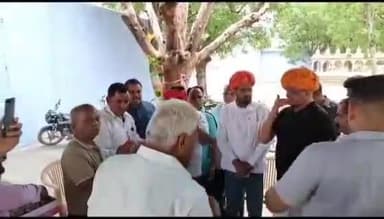 तालेड़ा: देवनारायण मंदिर पर पीसीसी के नवनियुक्त प्रदेश सचिव और जिला अध्यक्ष का गुर्जर समाज के जिलाध्यक्ष चांदना ने किया स्वागत