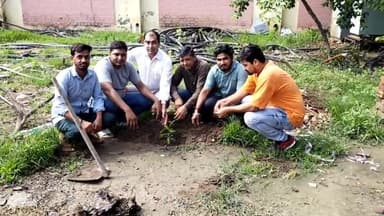 इसराना: बिजली निगम इसराना कार्यालय में बिजली कर्मचारियों ने 5 पौधे लगाकर पर्यावरण संरक्षण का दिया संदेश