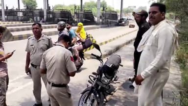 इसराना: रोहतक नेशनल हाईवे पर एनसी मेडिकल कॉलेज के पास पैदल कावड लेकर हिसार जा रहे एक कावडिय़े को बाइक चालक ने मारी टक्कर