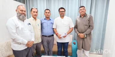 खाजूवाला: खाजूवाला को अनूपगढ़ जिले में शामिल नहीं करने की मांग को लेकर मुख्यमंत्री के ओएसडी से जयपुर में मिला शिष्टमंडल।