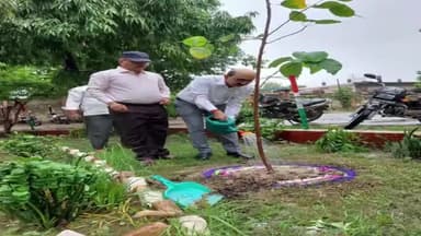 आज़मगढ़: आजमगढ़ न्यायालय में जिला व महराजा सुहेलदेव विश्वविद्यालय मंे कुलपति ने पौधा़ लगाकर पौधरोपण कार्यक्रम का किया शुभारंभ