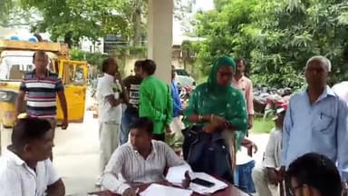 बाजपट्टी: भूमि विवाद निपटारे को लेकर बाजपट्टी थाना परिसर में जनता दरबार का हुआ आयोजन