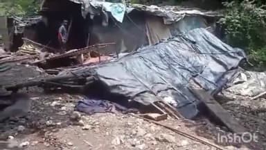 नरेन्द्रनगर: तपोवन में बरसाती नाले पर बसी अवैध बस्तियों को प्रशासन ने हटाया