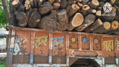 मौदहा: टेलीफोन टावर के पास NH-34 पर वन विभाग सचल दल ने प्रतिबंधित लकड़ी से लदी ट्रैक्टर ट्रॉली को पकड़ा, चालक फरार