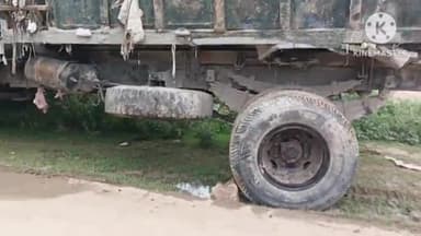 तालेड़ा: गोपालपुरा के पास हाईवे पर ट्रक अनियंत्रित होकर पलटा, हादसे में चालक को आई मामूली चोट