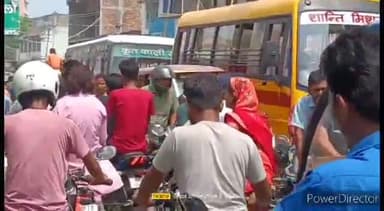 कहरा: थाना चौक पर लगा भीषण जाम, वाहन चालक सहित आम राहगीर जाम से घंटों रहे परेशान