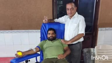 पलवल: जवाहर नगर कैम्प स्थित पब्लिक लाइब्रेरी में लगाया गया रक्तदान शिविर, 28 लोगों ने किया रक्तदान