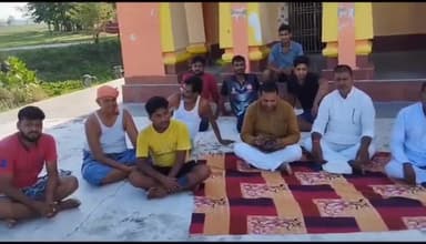 करपी: देवी स्थान मंदिर करपी में लोजपा (रामविलास) की बैठक हुई आयोजित