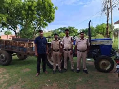 सरई: सासन चौकी पुलिस ने काम गांव से रेत का अवैध परिवहन करते हुए एक ट्रैक्टर वाहन को किया जप्त की कार्यवाही