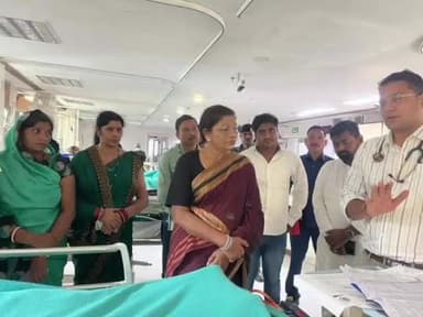 सूरजपुर: विश्रामपुर मंडल अध्यक्ष लीलू गुप्ता से मिलने अपोलो अस्पताल बिलासपुर पहुंची केंद्रीय राज्य मंत्री रेणुका सिंह