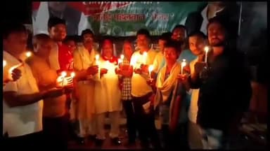 हमीरपुर: मणिपुर घटना के विरोध में सुमेरपुर सहित अन्य क्षेत्रों  मे निकाला गया कैंडल मार्च