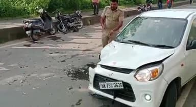 पंचकूला: माजरी चोक पर रॉन्ग साइड से आ रही अल्टो ने बाइक सवारों को मारीटक्कर, मां बेटे को आई चोटें sector-6 अस्पतालपहुंचाया