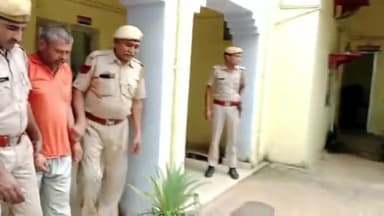 नीमराना: मांढण में पिता द्वारा पुत्र की निर्मम हत्या करने का आरोप में पिता को थाना पुलिस ने किया गिरफ्तार