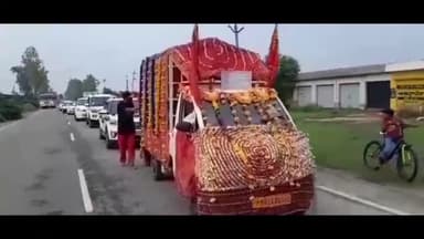 ਮਮਦੋਟ: ਮਾਤਾ ਚਿੰਤਪੁਰਨੀ ਦੇ ਦਰਬਾਰ ਤੋਂ ਆਈ ਜੋਤ ਦਾ ਕਸਬਾ ਮੁੱਦਕੀ ਵਿਖੇ ਸੰਗਤਾਂ ਵੱਲੋਂ ਕੀਤਾ ਗਿਆ ਨਿੱਘਾ ਸਵਾਗਤ