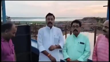 बैरसिया: सम्राट अशोक डैम के छरछरी पर 5 गेटों के निर्माण कार्य का भाजपा विधायक विष्णु खत्री ने किया निरीक्षण
