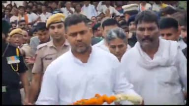 बूंदी: हिंडोली क्षेत्र के छाबड़ियो के नयागांव के शहीद की अंतिम यात्रा में उमड़ा जन सैलाब