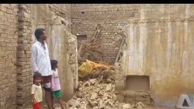 करणपुर: श्रीकरणपुर वार्ड 5 में बरसात के चलते एक कच्चा मकान हुआ धराशायी , जान माल का रहा बचाव