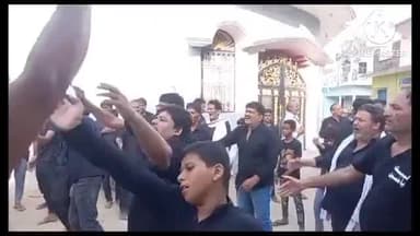 निज़ामाबाद: शिवली गांव में कर्बला के शहीदों की याद में लोगों ने निकाला जुलूस
