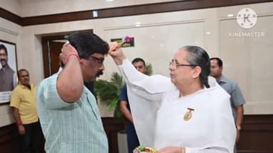 कांके: मुख्यमंत्री कक्ष में प्रजापिता ब्रह्माकुमारी ईश्वरीय विश्वविद्यालय की संचालिका निर्मला दीदी ने मुख्यमंत्री से की मुलाकात