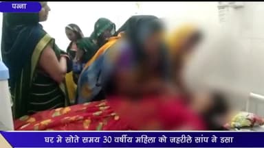 देवेंद्रनगर: बड़ागांव में घर में सोते समय 30 वर्षीय महिला को ज़हरीले सांप ने काटा, प्राथमिक उपचार के बाद जिला चिकित्सालय पन्ना किया रेफर