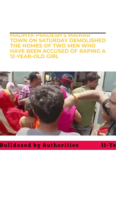 11-Year-Old Girl Attacked in Maihar, Satna District: Perpetrators' Homes Demolished #shivankdwivedireporting