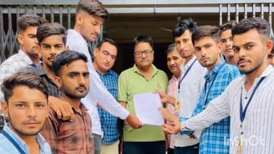 नागौर: नागौर के SBRM राजकीय महाविद्यालय में छात्रनेताओ ने प्रथम वर्ष BA,BSC, BCOM में सीटें बढ़ाने की मांग को लेकर सौंपा ज्ञापन