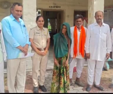 जालौर: रानीवाड़ा पुलिस ने 3 महीने पहले परिवार से बिछड़ी बुजुर्ग महिला को परिजनों से मिलाया