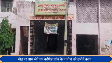 बीसलपुर: खेत पर घास लेने गए कर्रखेड़ा गांव के ग्रामीण को सर्प ने काटा अस्पताल में भर्ती