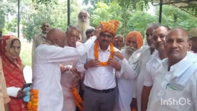 मनेठी: गांव मनेठी में एम्स संघर्ष समिति के सदस्यों ने एक दिवसीय धरना दिया