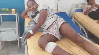 मुरादाबाद: जीरो प्वाइंट के पास टाटा 407अचानक ब्रेक फेल होने के चलते 10टेरा मे पीछे से मार दी राकेश ड्राइवर हुआ घायल