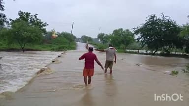 तिल्दा: तिल्दा नेवरा क्षेत्र में अनवरत हो रही बारिश से जनजीवन अस्त व्यस्त, रजिया छपोरा मार्ग का नाला उफान पर