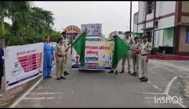 देवसर: एडिशनल एसपी ने विशेष जागरूकता अभियान अभिमन्यु के द्वितीय चरण को हरी झंडी दिखाकर किया शुरू