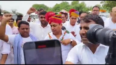 सरदारशहर: पीसीसी चीफ गोविंद सिंह डोटासरा का राजा गार्डन होटल पर सभापति राजकरण चौधरी के नेतृत्व में हुआ स्वागत