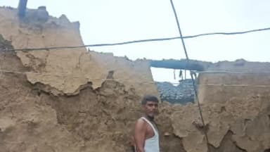 हमीरपुर: मिहुना गांव मे मकान ढहने का सिलसिला हुआ जारी