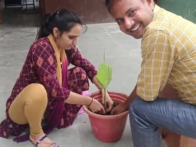 कपासन: रा. ऊ. मा. वि. उचनार कलां मैं पौधारोपण कार्यकर्म।#कपासन