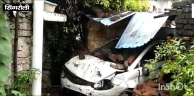 माडा: मोरवा में एक गैरेज में घुसी तेज रफ्तार कार, बाल-बाल बचे स्थानीय लोग