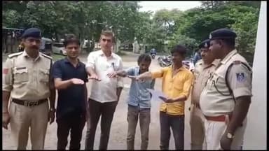 ब्यावरा: एसपी के निर्देश पर ब्यावरा सिटी थाने की पुलिस ने गुंडे व बदमाशों की कराई परेड