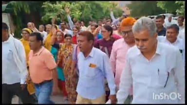 नागौर: नागौर में राजस्थान शिक्षक संघ शेखावत द्वारा अपनी विभिन्न मांगों को लेकर मुख्यमंत्री के नाम जिला कलेक्टर को सौंपा ज्ञापन