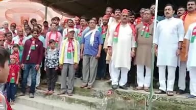 गुनौर: गुनौर में भारतीय जनता पार्टी का विधानसभा स्तरीय कार्यक्रम हुआ संपन्न, कैबिनेट मंत्री रहे मौजूद