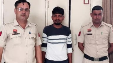 रेवाड़ी: अलग-अलग मामलों में अदालत द्वारा उद्घोषित दो आरोपी डहीना और ढाणी कोलाना से गिरफ्तार