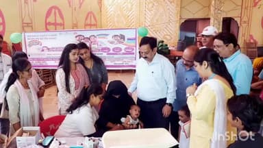 आगरा: सघन मिशन इंद्रधनुष-5 का पहला चरण हुआ शुरू, डीआईओ ने शिव वाटिका मैरिज होम में आईएमआई सत्र का फीता काटकर किया शुभारंभ