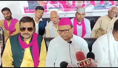 7 अगस्त भागीदारी पार्टी के तत्वाधान में महाराजा दक्ष प्रजापति के जयंती के शुभ अवसर पर प्रेस वार्ता को संबोधित किया