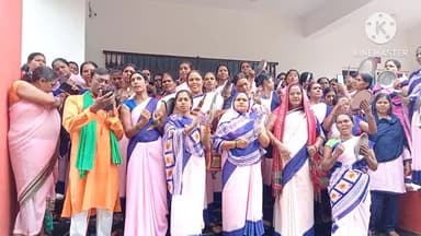 गोगरी: रेफरल अस्पताल गोगरी में आशा दीदियों का प्रदर्शन जारी