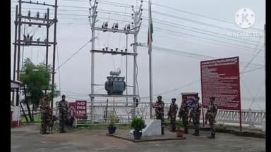 सिधाव: भारत-नेपाल चेक पोस्ट सीमा पर एसएसबी ने एक नए सिरे से लगाया तिरंगा झंड़ा