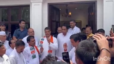 हुज़ूर: श्यामला हिल्स में कांग्रेस के प्रदेशाध्‍यक्ष कमल नाथ ने सिंधिया समर्थक नेता रघुराज सिंह धाकड़ को दिलाई सदस्यता