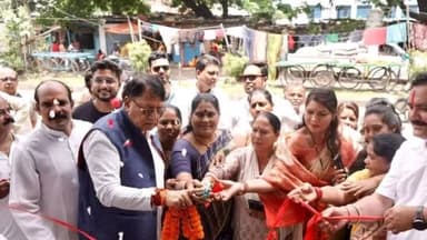 हुज़ूर: कांग्रेस विधायक पीसी शर्मा ने वार्ड 29, राहुल नगर में तीन शेड का लोकार्पण किया